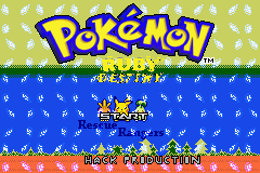Pokemon Ruby Destiny Rescue Rangers Title Screen